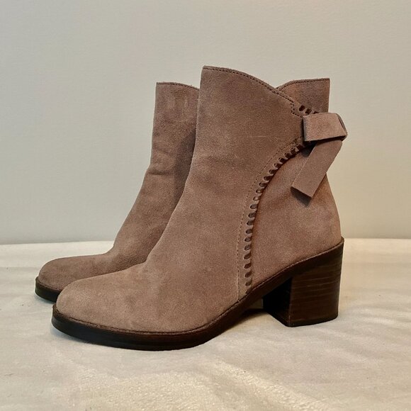 UUG Taupe Suede Ankle Boots - Picture 1 of 14